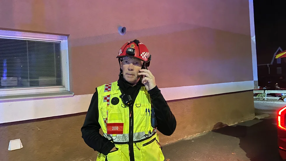 Räddningsledare Henrik Hammarberg.