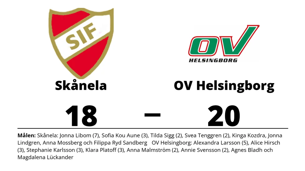 Skånela IF förlorade mot OV Helsingborg HK