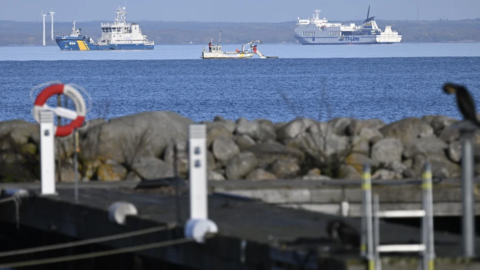 Passagerarfartyget Marco Polo från TT-Line gick på grund utanför Blekingekusten på söndagen. Arkivbild.