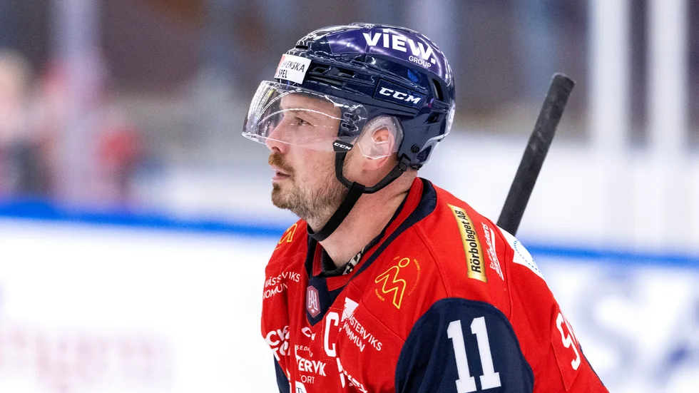 Västerviks IK:s lagkapten Anton Svensson.