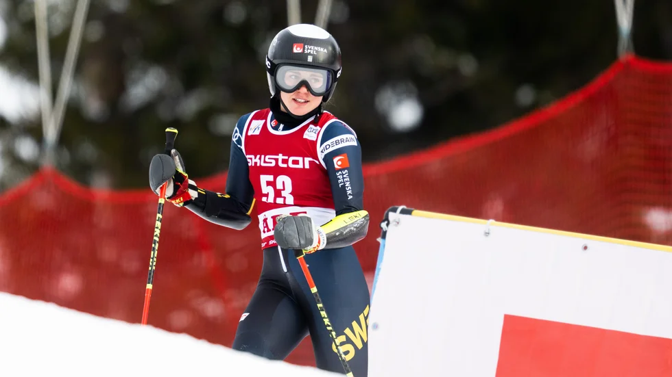 Moa Boström Müssener lyckades inte avsluta sitt lopp i söndagens slalomtävling i finska Levi.