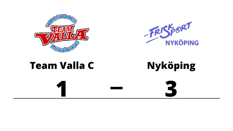 Team Valla C förlorade mot Nyköpings FK