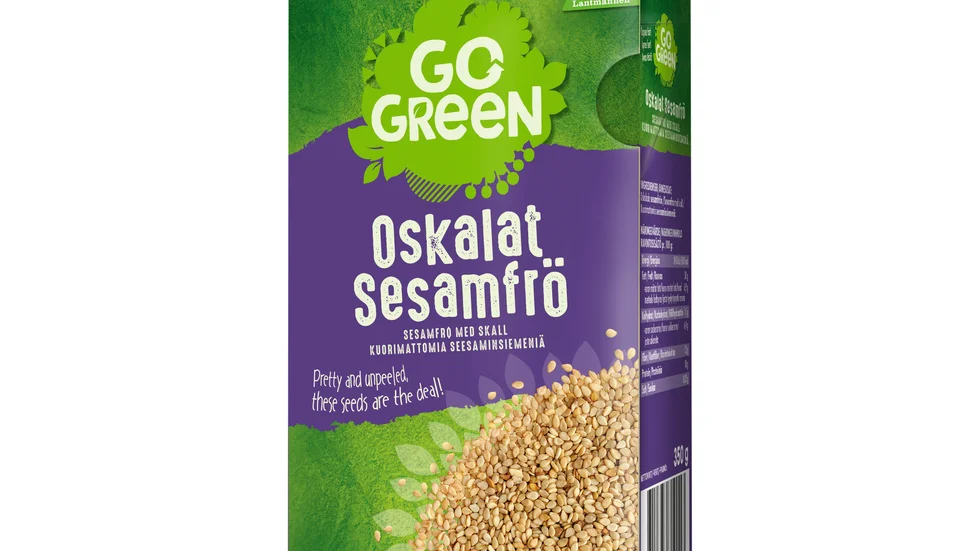 Återkallelsen gäller oskalade sesamfrön av märket Gogreen med bäst före-datum 10 oktober 2024 och 14 november 2024.