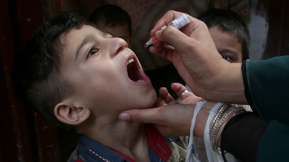 Tack vare omfattande vaccinationsprogram sprids polioviruset i dag endast endemiskt i Afghanistan och Pakistan. Bilden är från Pakistan. Arkivbild.