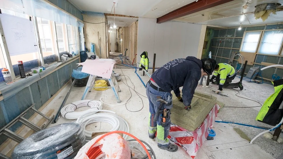 Den före detta pizzerian är föremål för en omfattande renovering. Kommunen betalar cirka 4,5 miljoner kronor för ombyggnaden.