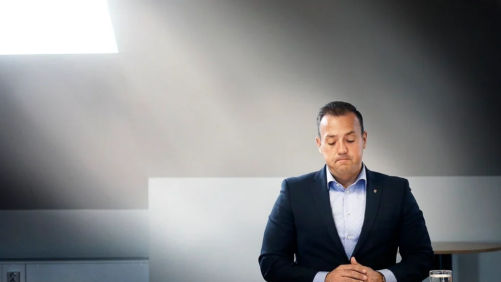 Mehmed Hasanbegovic kommenterade Ivos beslut under en pressträff i Eskilstuna.
