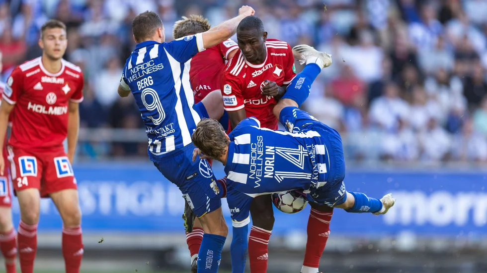 Godswill Ekpolo byttes ut i 56:e minuten och spelade därmed mindre än vad han någon gång gjort denna allsvenska säsong.