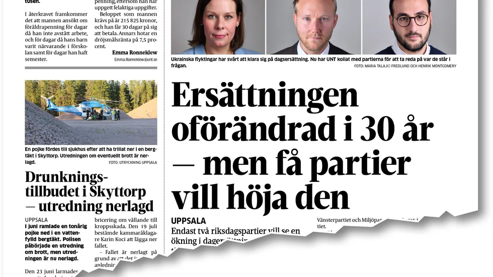 Från UNT den 23 juli.