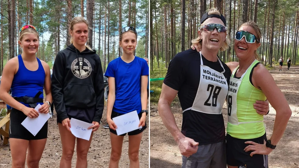 Lovisa Modig vann damklassen och var bara sekunder bakom Simon Öberg.
