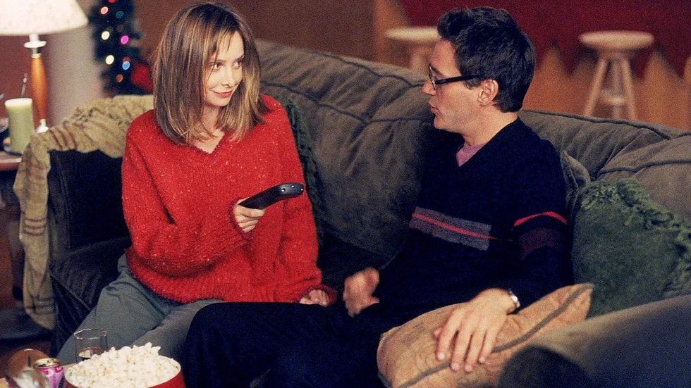 Calista Flockhart och Robert Downey Jr i "Ally McBeal". Arkivbild.