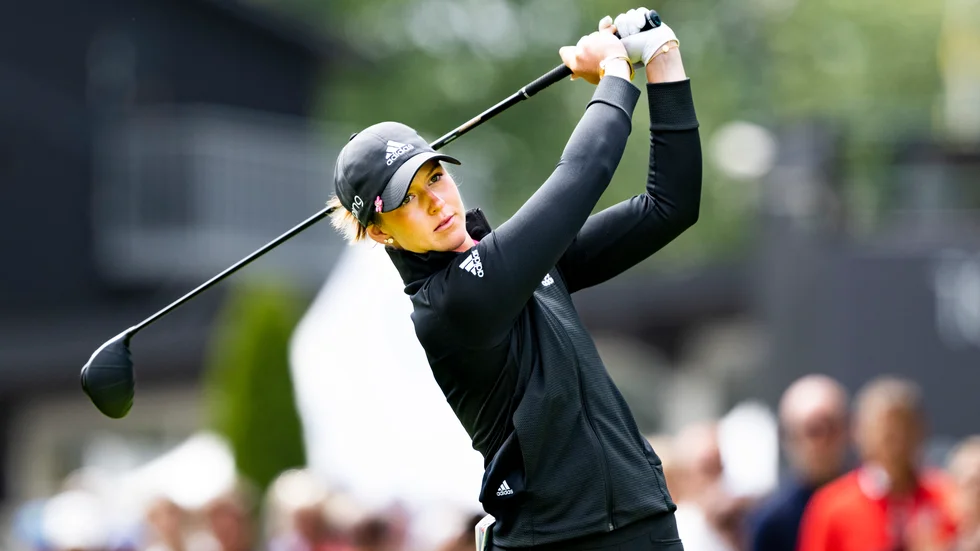 Linn Grant är en av sex svenskor i startfältet i majortävlingen Evian Championship. Arkivbild.