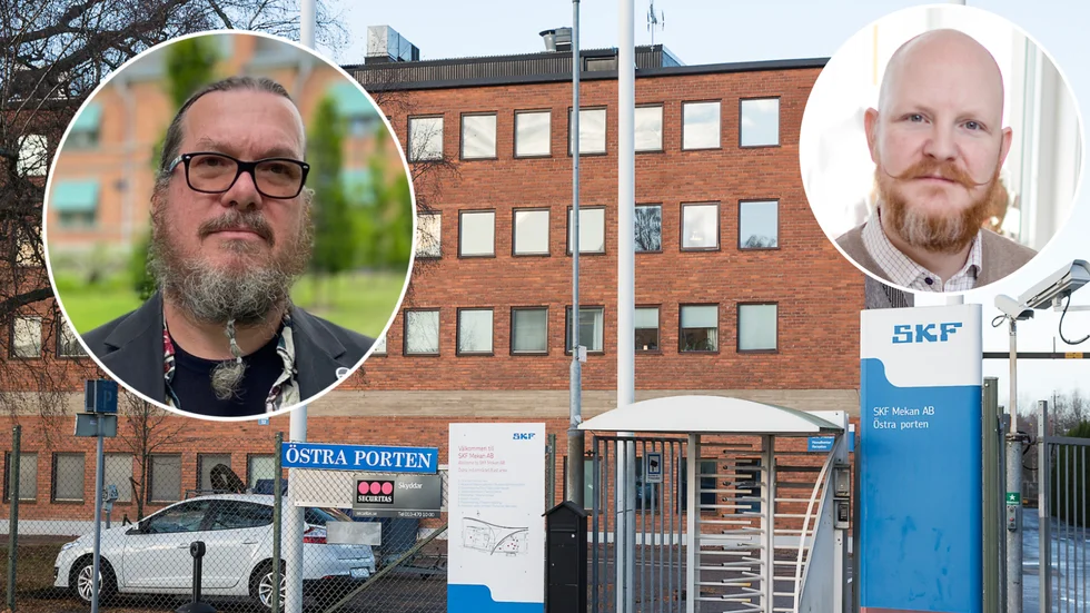 Nicklas Adamsson (MP) och Martin Edgélius (M).