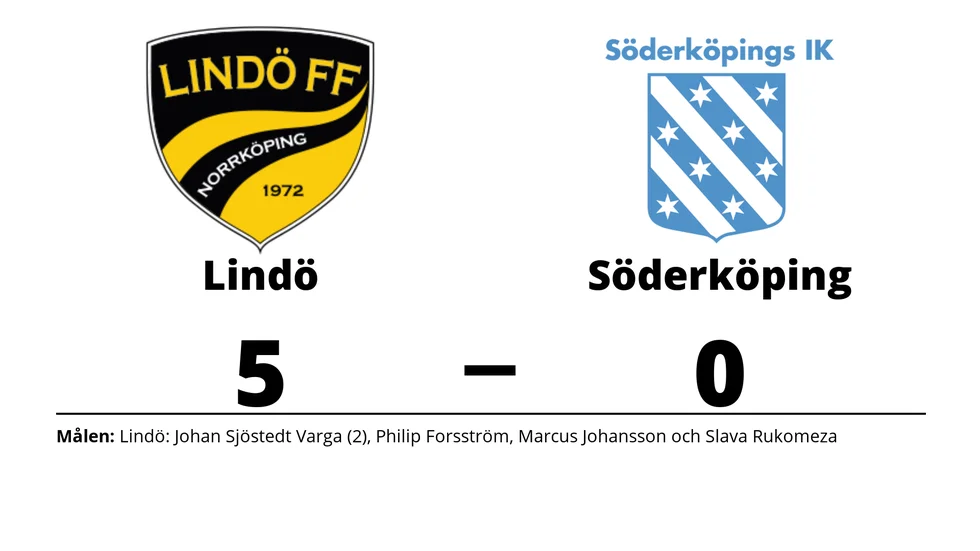 Lindö FF vann mot Söderköpings IK