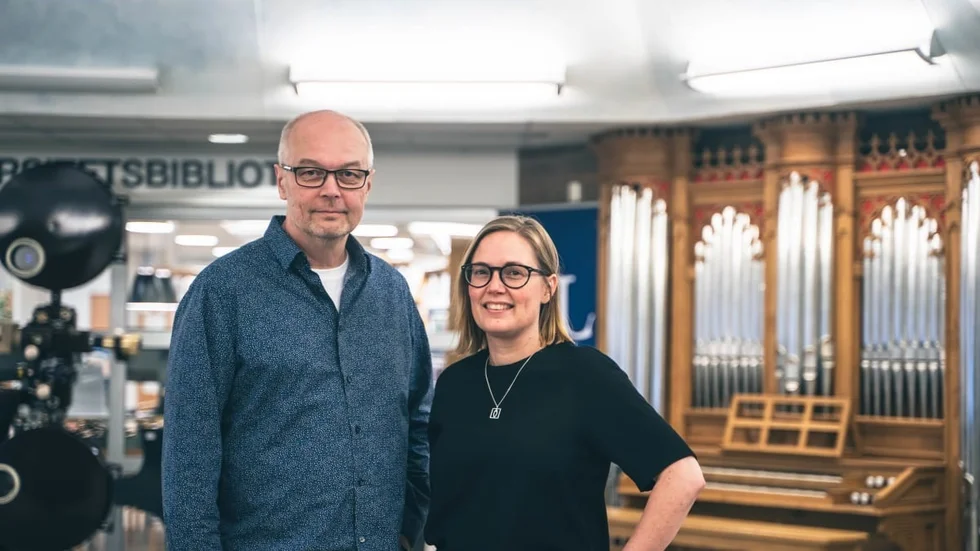 "Den utbildning som ökar mest är kompositionsutbildningen", säger Sture Kuusisalo, här med Greta Wimander.