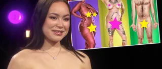 Caroline från Luleå är naken i tv – får underkläder och snuskbilder • "Lite småläskigt"