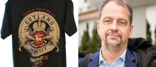 Destination Gotland stoppar försäljning av t-shirt • Symbol liknar rysk krona • Experten: "Slog mig för pannan"