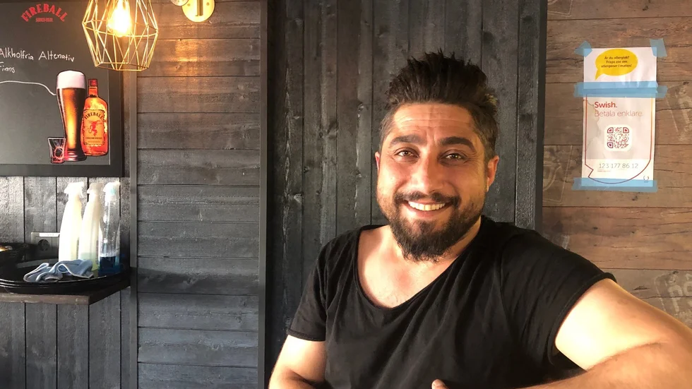 Vedat Celik är restaurangansvarig på Lion bar i Eskilstuna