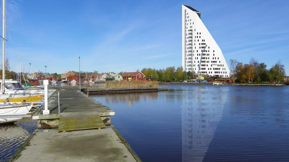 Insändarskribenten tycker att segelhuset i hamnen skulle sätta Nyköping på kartan. FOTO: COMARC ARKITEKTER AB