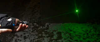 Unga lyste med laser