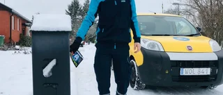 Stora problem för brevbärarna i halkan