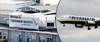 Flera nya destinationer med Ryanair från Skavsta