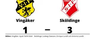 Tuff match slutade med förlust för Vingåker mot Sköldinge