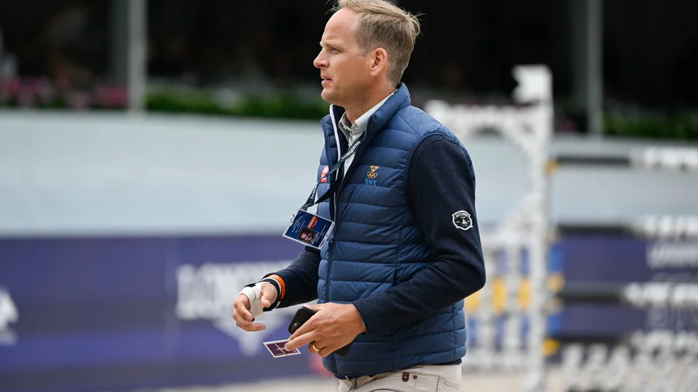 Hopplandslagets förbundskapten Henrik Ankarcrona.