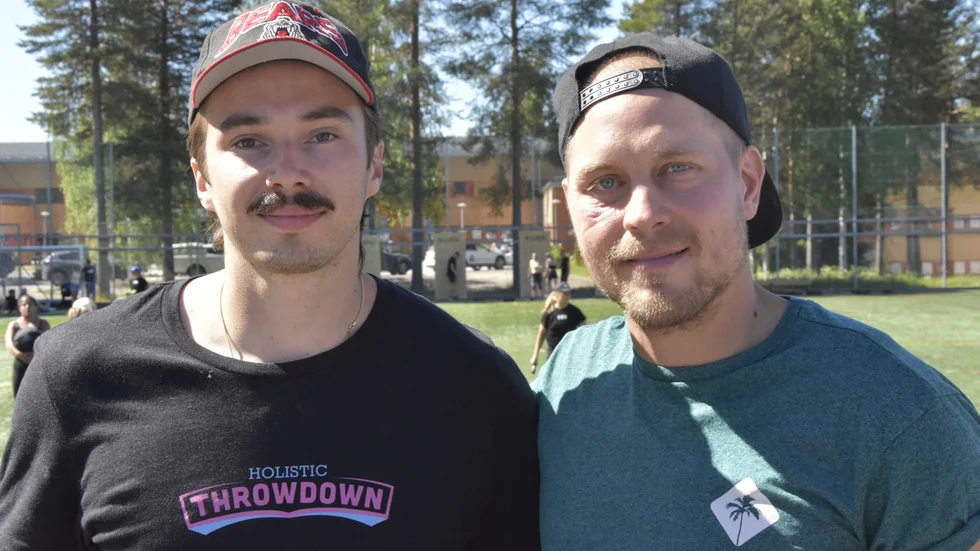 Philip Sjölund och Juhani Tyrväinen var två av deltagarna under helgen.
