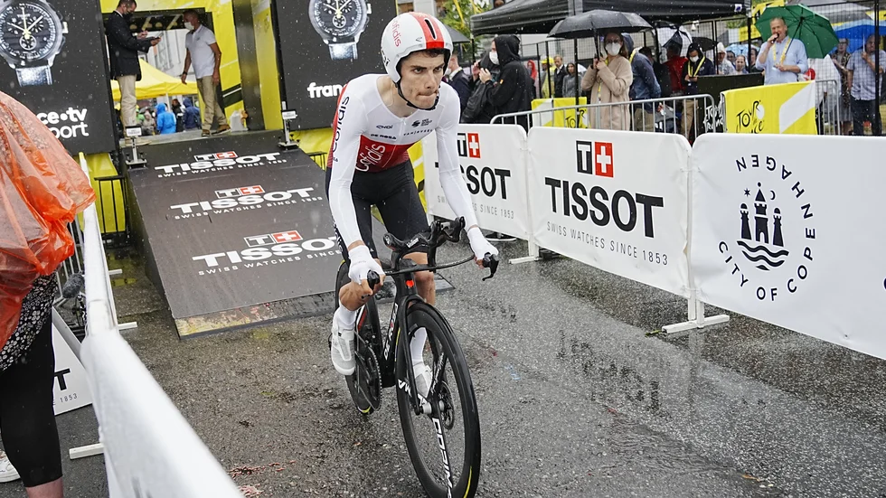Guillaume Martin är den tredje åkaren att tvingas dra sig ur Tour de France efter att ha testat positivt för covid-19. Arkivbild.
