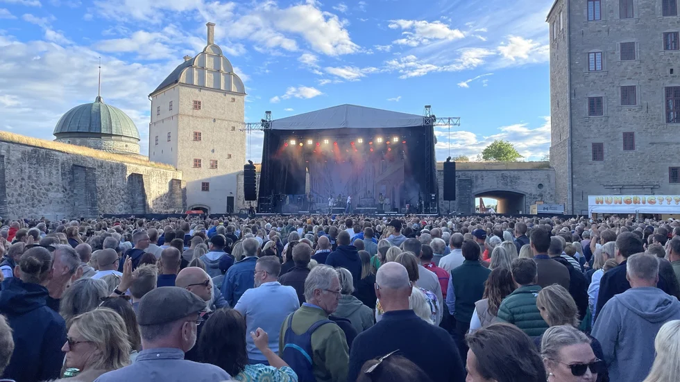 Det blev magisk konsertkväll på Vadstena slott.