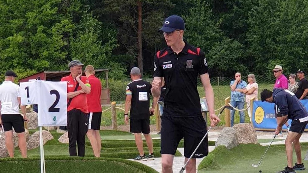 Anton Eriksson från Nyköping vann JSM-guld på fredagen under SM-veckan i Linköping