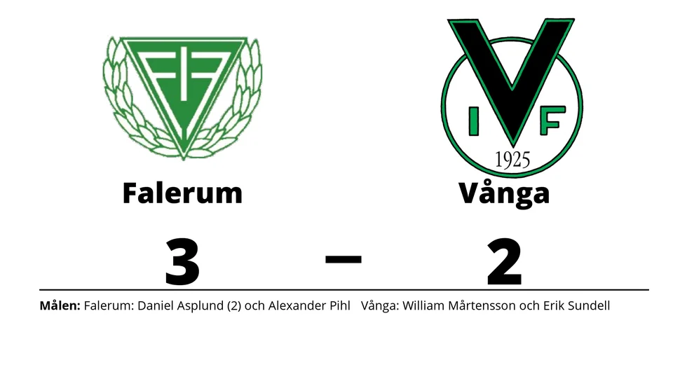 Falerums IF vann mot Vånga IF
