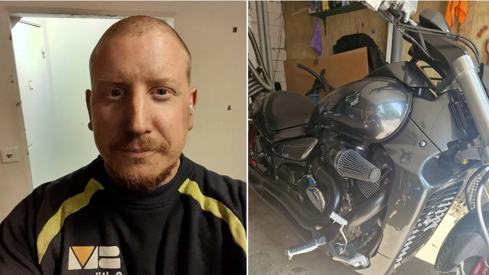 Jakob Gardeving lyckades lyfta den tunga motorcykeln tillräckligt mycket för att Mikael Berggren skulle komma loss. "Jag jobbar med rätt tunga grejer och tränar en hel del på gymmet. Det var naturligt för mig att hjälpa honom", säger Gardeving.