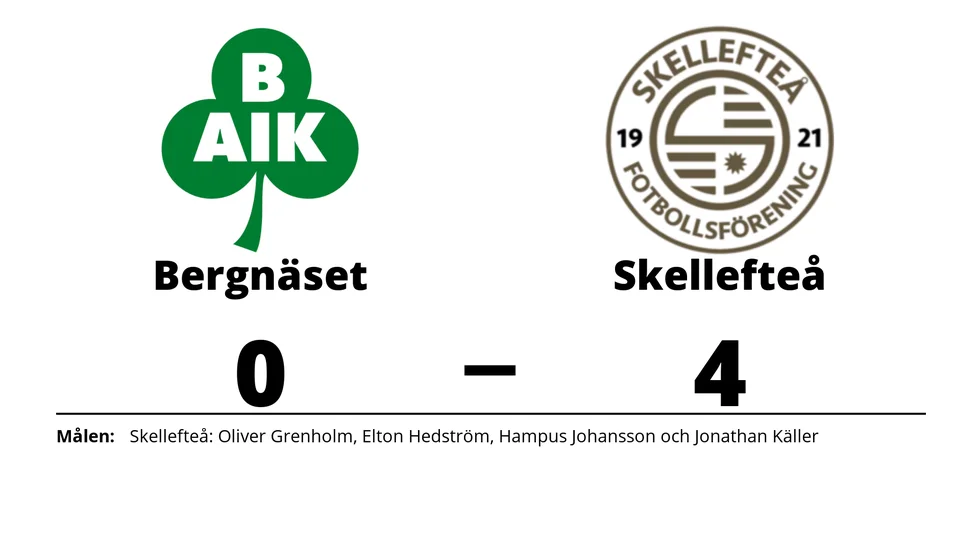 Bergnäsets AIK förlorade mot Skellefteå FF