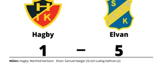 Elvan vann - efter Samuel Haegers hattrick