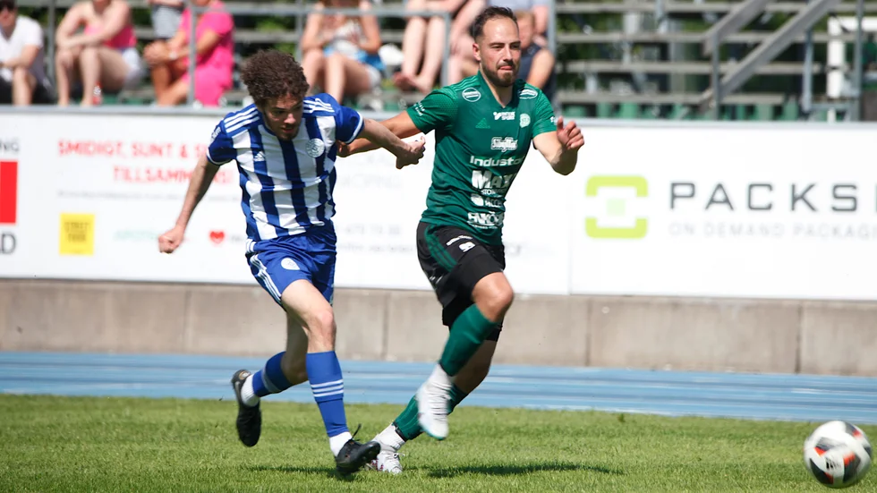Haris Bajramovic blev derbyhjälte med två mål mot Fanna. 