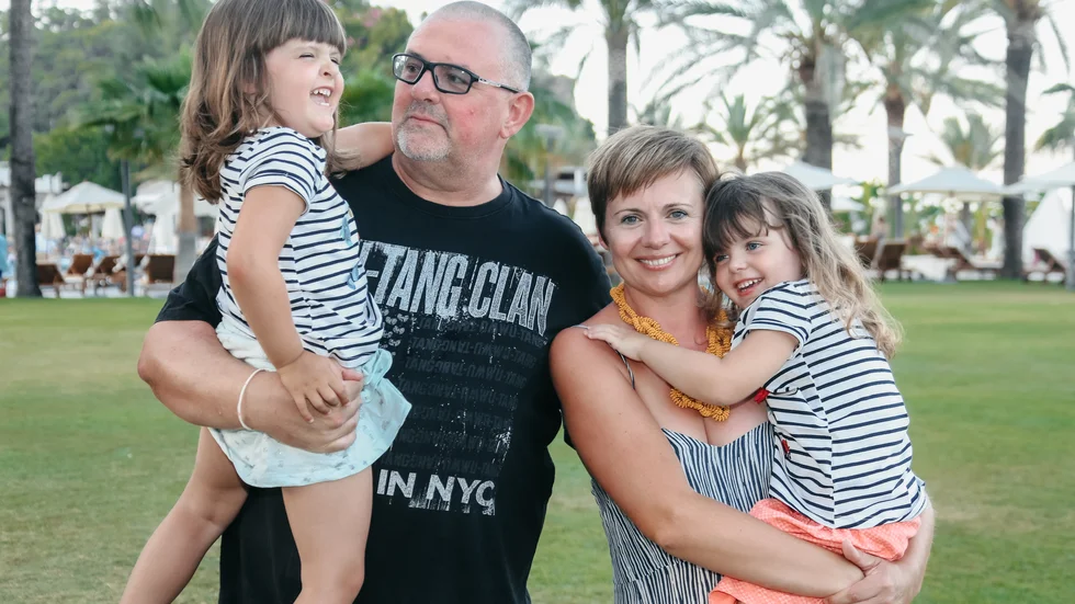 The Connolly/Richmond family on vacation.