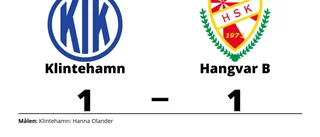 Hangvar fixade kryss borta mot Klintehamn