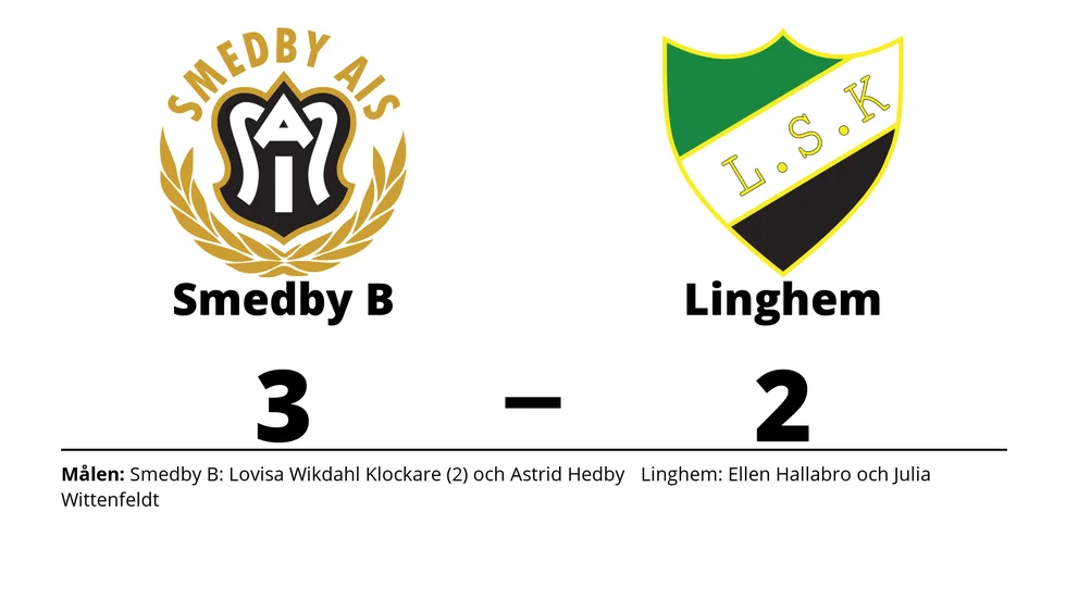 Smedby AIS B vann mot Linghems SK