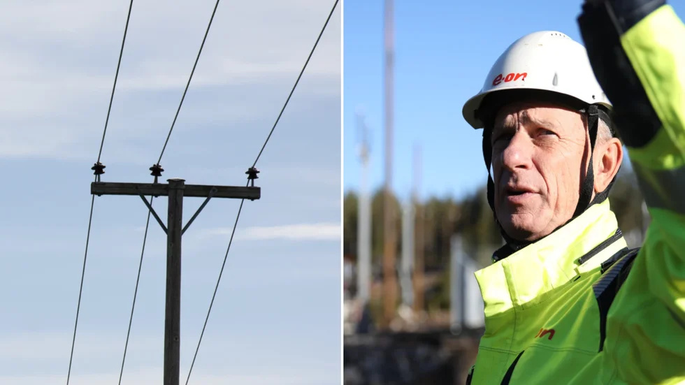 Många strömavbrott har orsakats av avgrävda elkablar enligt Björn Persson på Eon. 