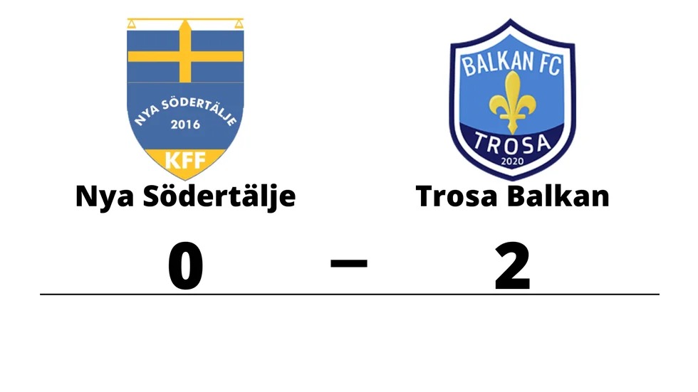 Nya Södertälje KFF förlorade mot Trosa Balkan FC