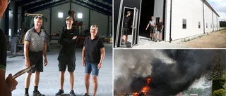 Ny husfabrik växer fram efter storbranden