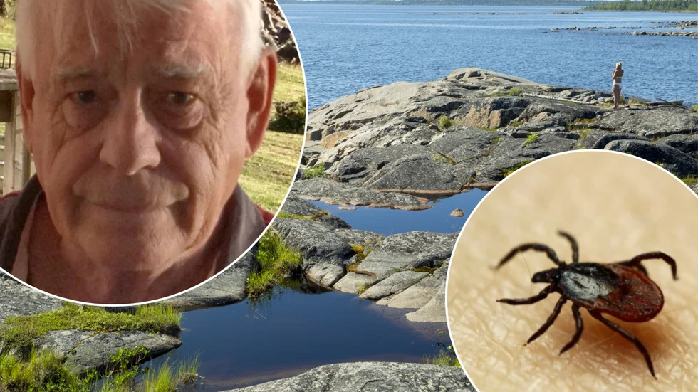 Herbert "Hubbe" Öqvist, Långön, konstaterar att fästingarna är ett elände i sommar. "Men vi har mindre med mygg". (Arkivbild)