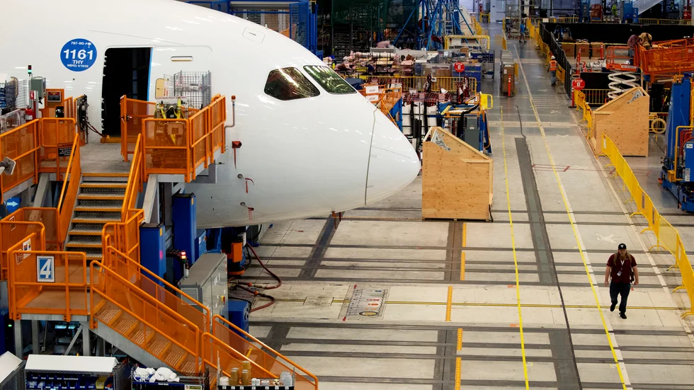 Flygplanstillverkaren Boeing, med huvudkontor i Arlington, Virginia, USA, räknar med en global flygplansförsäljning för omkring 85|000 miljarder kronor på 20 år. Arkivbild