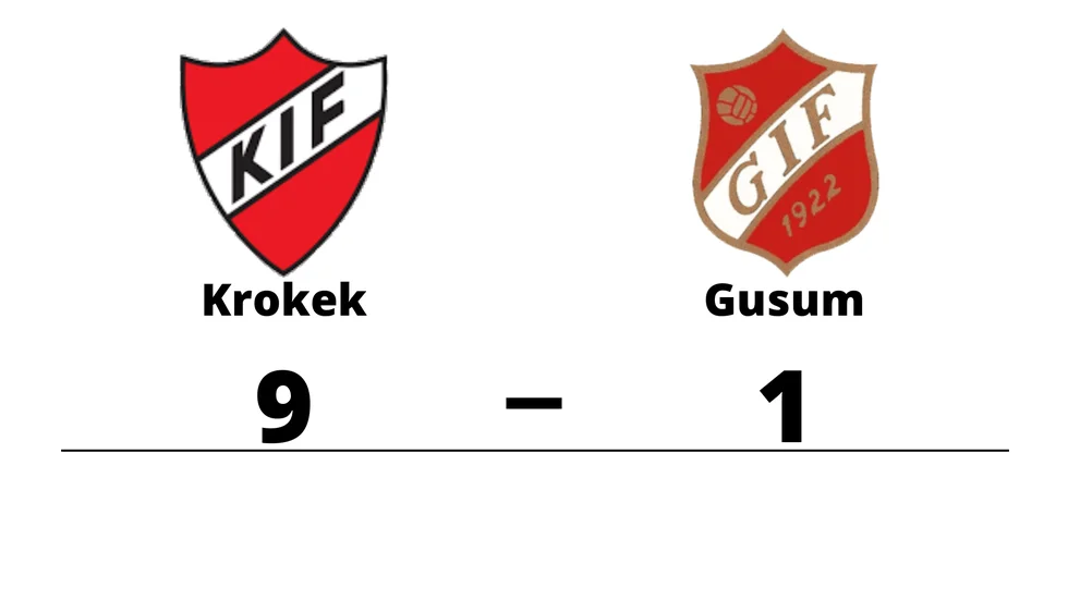 Krokeks IF B vann mot Gusums IF