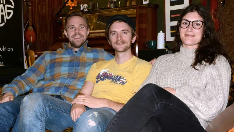 Musikteater. Jakob Jonsson Ollander, Thomas Burström och Jennifer Gustafsson är trion bakom ”Vilma Tore och Åskan”. ?Foto: Privat