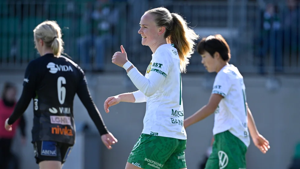 Matilda Vinberg blev tvåmålsskytt när Hammarby krossade IFK Kalmar.