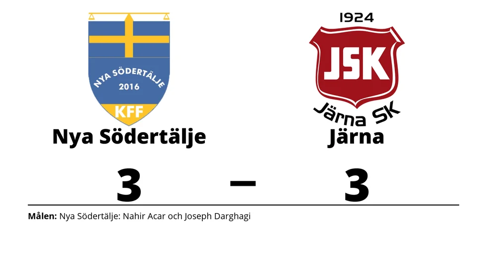 Nya Södertälje KFF spelade lika mot Järna SK