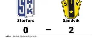 Storfors föll hemma mot Sandvik