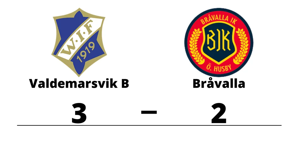 Valdemarsviks IF B vann mot Bråvalla IK